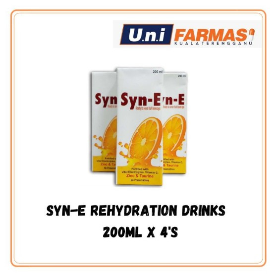 SYN E REHYDRATION DRINKS 200MLX1CTN FOR ENERGY, FOR DIARRHEA Shopee