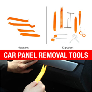 4 pcs. Car Trim Removal Tool Kit Panel Door Pry Dash Interior Clip Set  Plastic