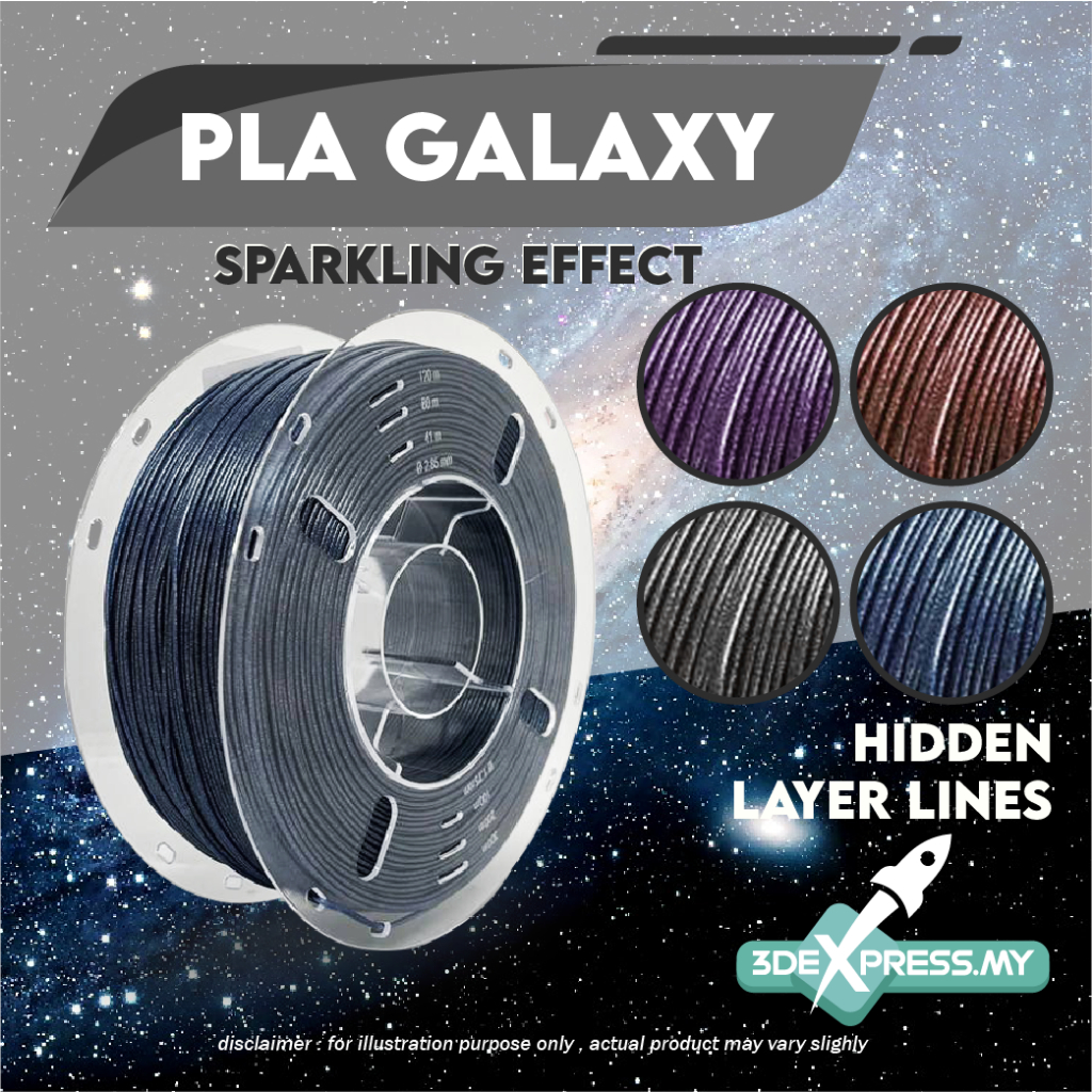 PLA GALAXY FILAMENT 1KG - GLITTER FILLED (Extreme Series)