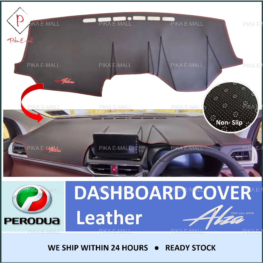 Perodua Alza 2022 Dashboard Cover Anti Slip Thick Leather Dashboard Mat ...