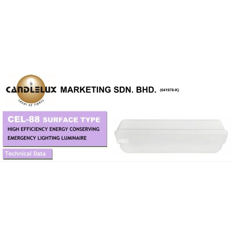 Candlelux CEL88 LED Emergency Light / Surface Type & Recessed Type