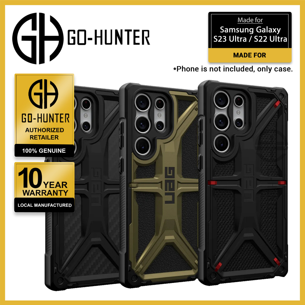 UAG Monarch for Samsung S23 Ultra / S22 Ultra Kevlar Black / Carbon