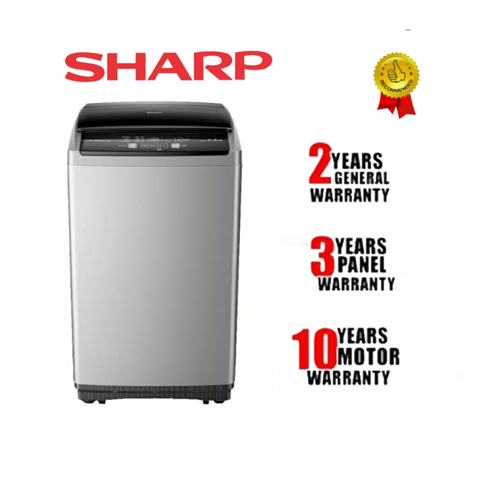 Sharp Top Load Fully Auto Washing Machine 7.5KG / Sharp ES721X