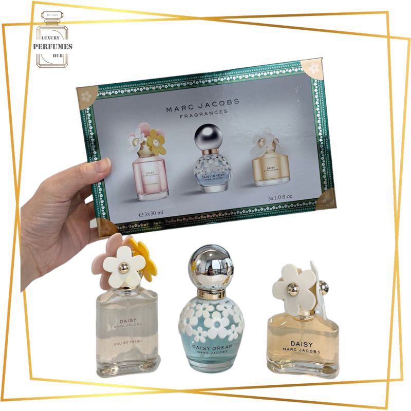 Original Marc Jacobs Daisy Gift Set 3IN1 (3X30ML) Spray | Shopee Malaysia