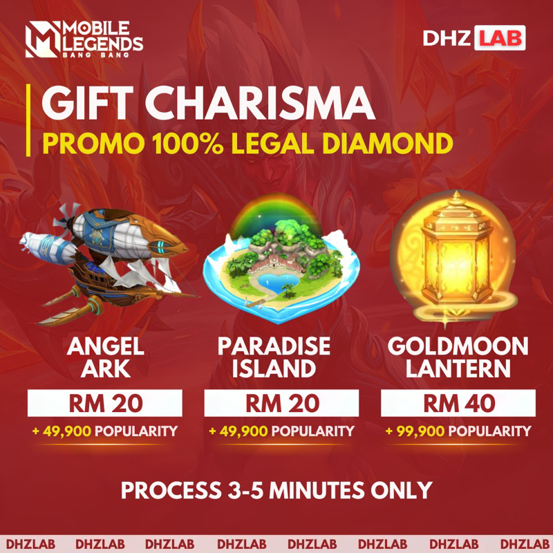 Gift Charisma/Popularity Mobile Legends Shopee Malaysia