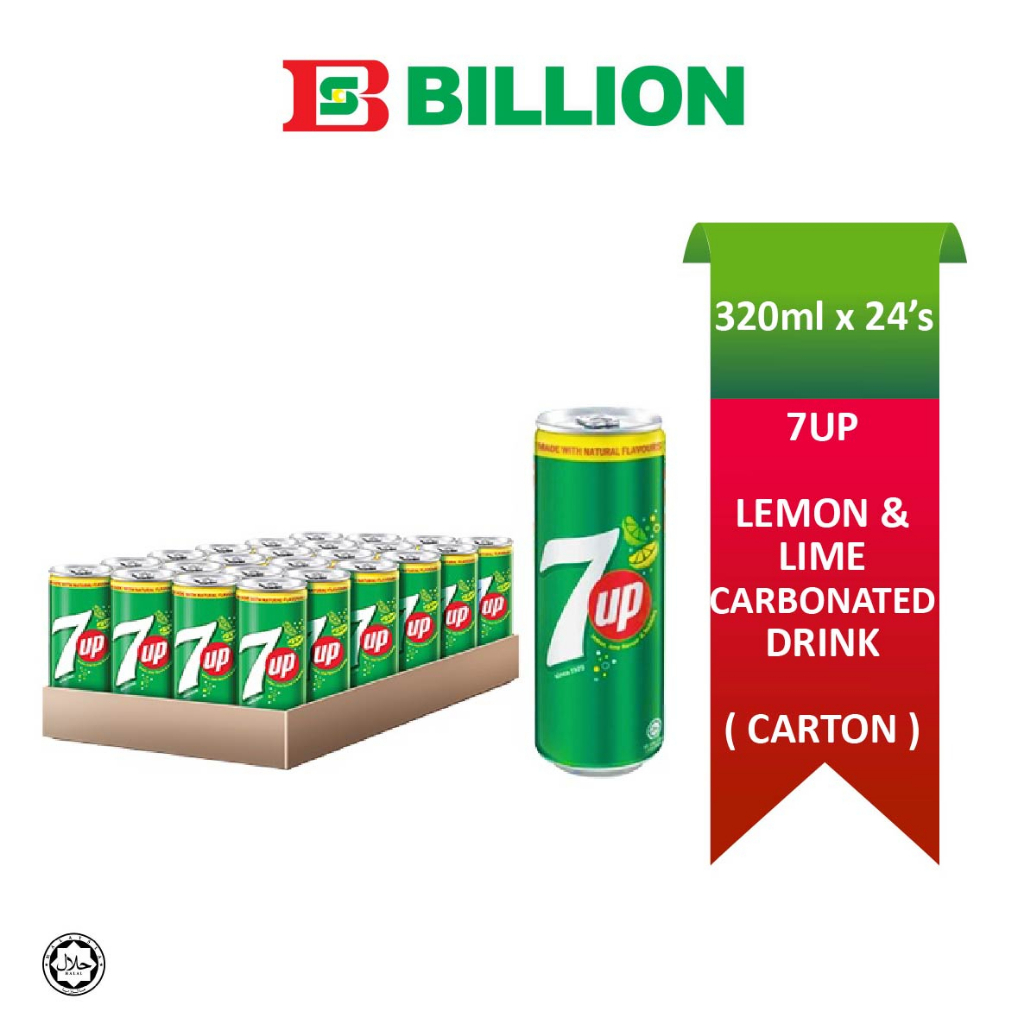 7 UP Lemon & Lime Carbonated Drink 320ml x 24's Shopee Malaysia