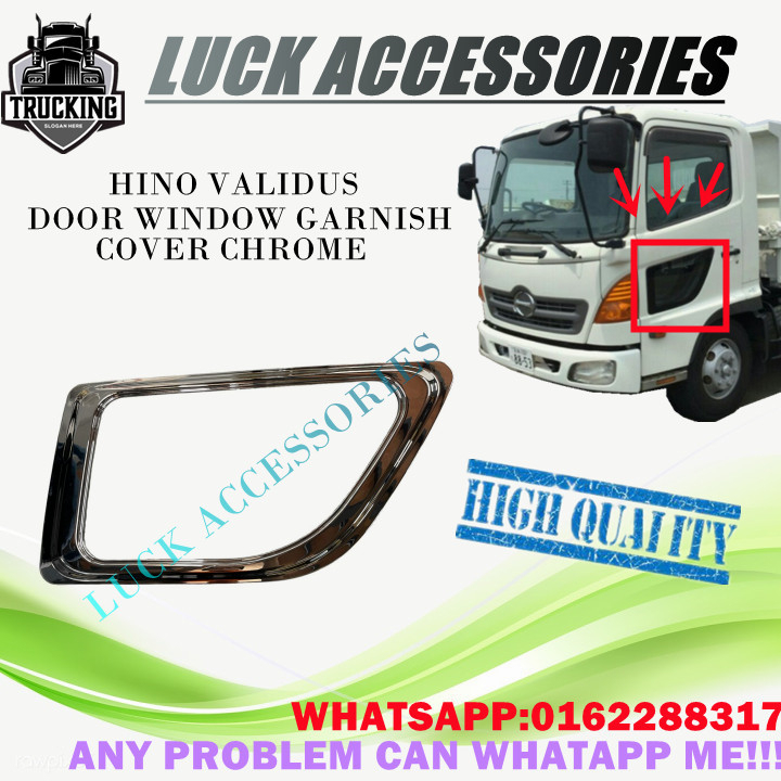 HINO VALIDUS 500/700 DOOR WINDOW GARNISH COVER CHROME | Shopee Malaysia