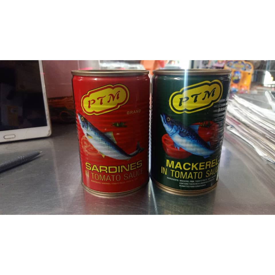 PTM MACKEREL & SARDINES IN TOMATO SAUCE 425G Shopee Malaysia