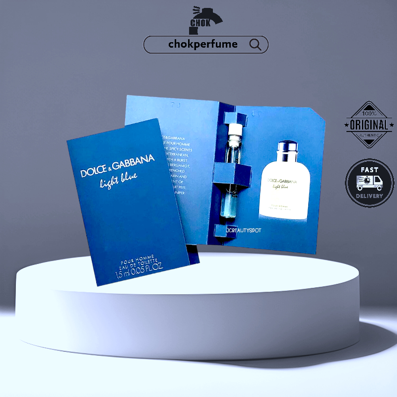 Dolce & Gabbana D&G Light Blue Pour Homme EDT 1.5ml Perfume Sample Vial (M) Shopee Malaysia