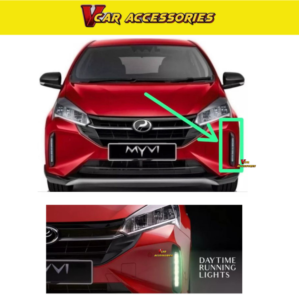 PERODUA MYVI 2022 OEM RUNNING SIGNAL LED DRL DAYLIGHT LIGHT LIGHTS LAMP