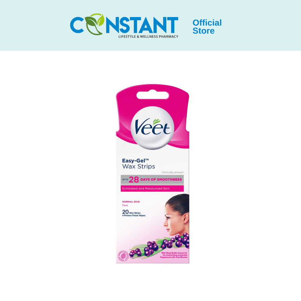 Veet Cold Wax Strip Legs Normal Skin 20s Shopee Malaysia