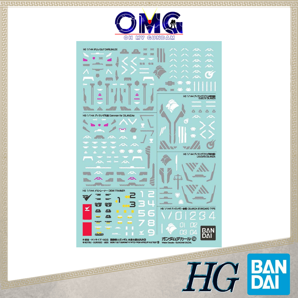 Six Gundam Decals such as the Mobile Suit Gundam THE WITCH FROM MERCURY Multiuse and Gundam Decal No.137 For RG God Gundam Go on Sale in March 2023!z | GUNDAM Official Website
