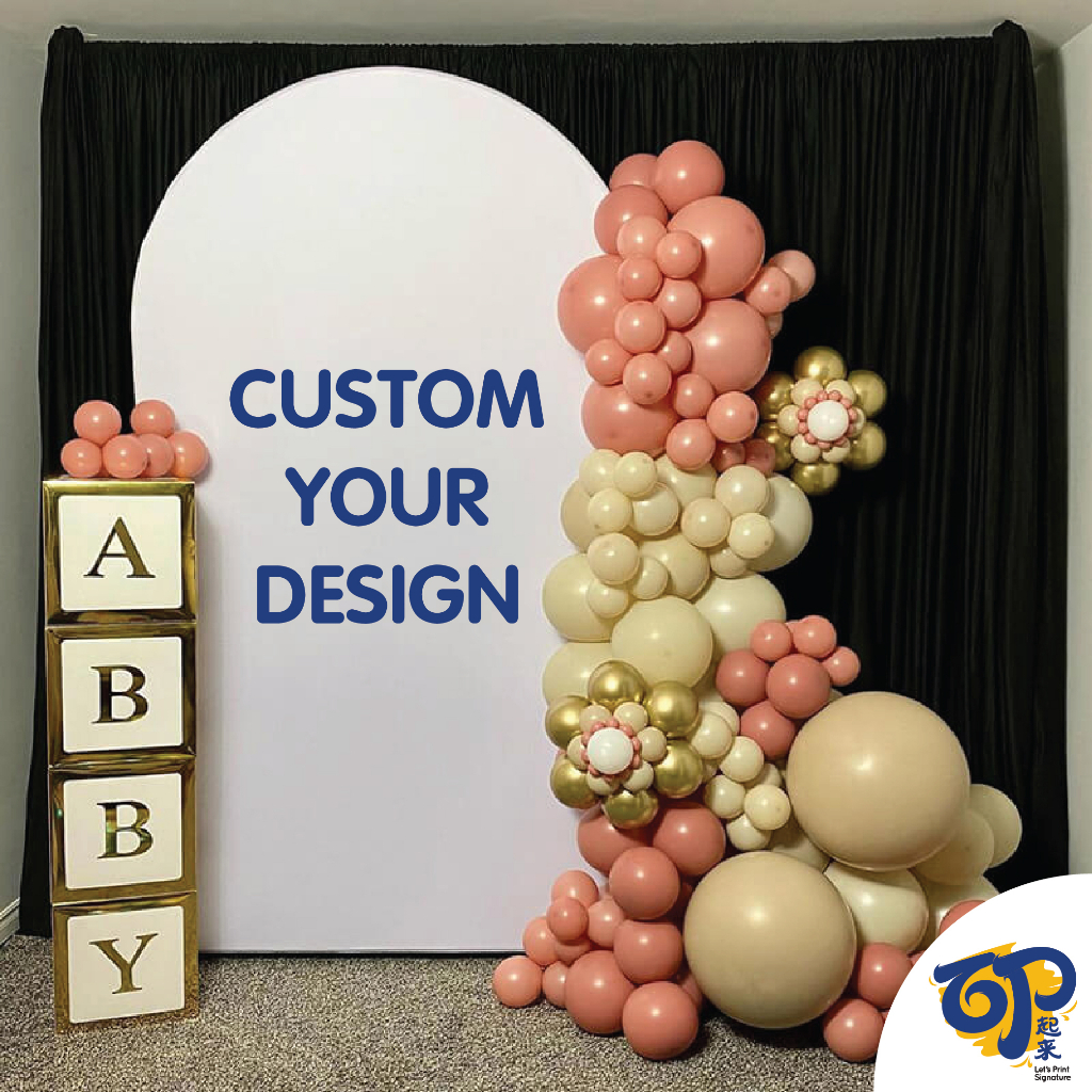 Event Backdrop Decoration 8x4ft KT Board Round Arch PVC Hard Board