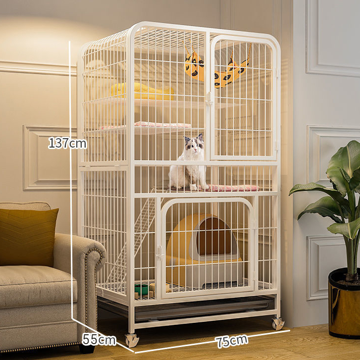 2/3/4 layers cat cage villa super large space home indoor large cat ...