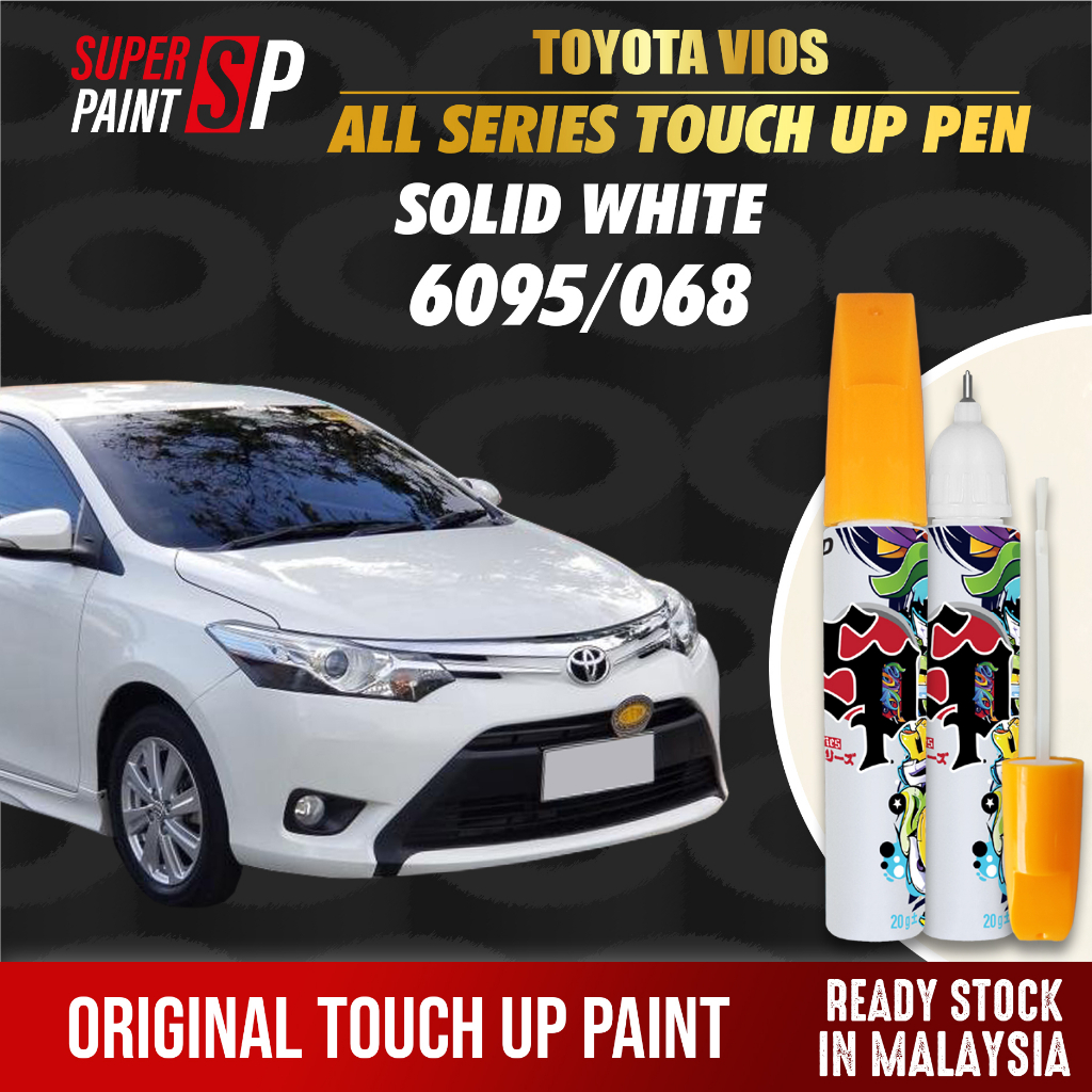 Myldan Toyota White 068 Touch Up Paint Pen – 20ml, Brush & Needle Applicator