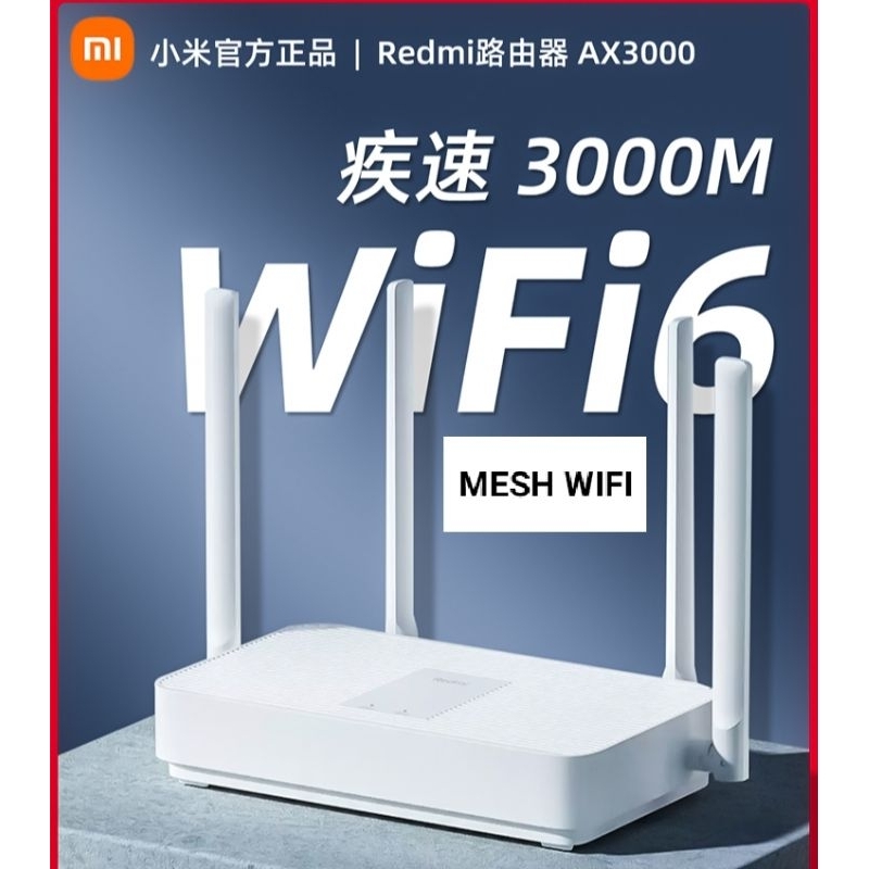 [] Xiaomi Redmi AX3000 router wifi6 | Shopee Malaysia