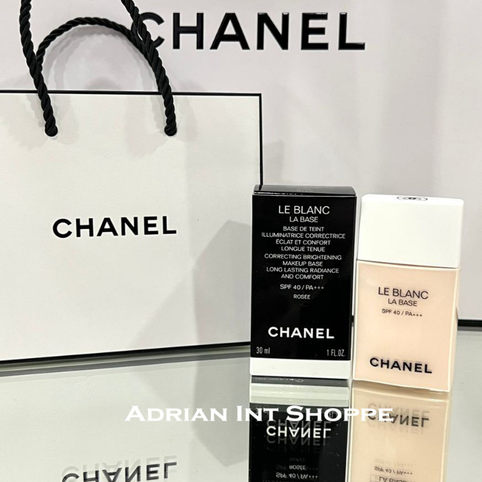 Authentic Chanel Le Blanc La Base Correcting Brightening Makeup Base Long  Lasting Radiance And Comfort SPF 40/PA+++ 30ml