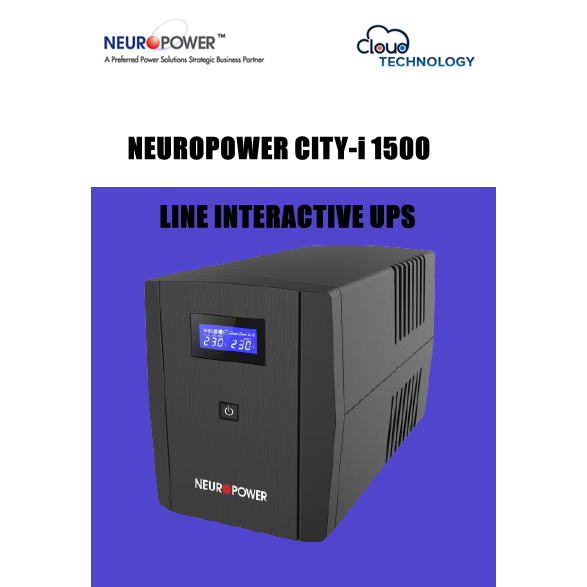 NEUROPOWER CITYi 1500 1500VA LINE INTERACTIVE UPS/ POWER SUPPLY