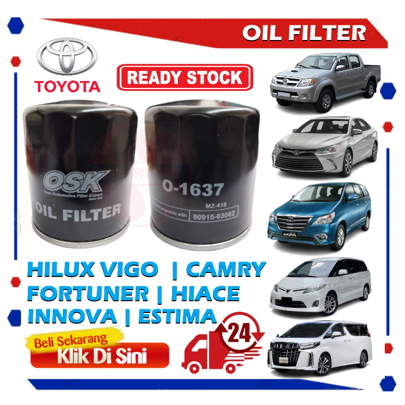 S2U Oil Filter Toyota Hilux Vigo KUN25 KUN26 Camry Innova Estima Hiace ...