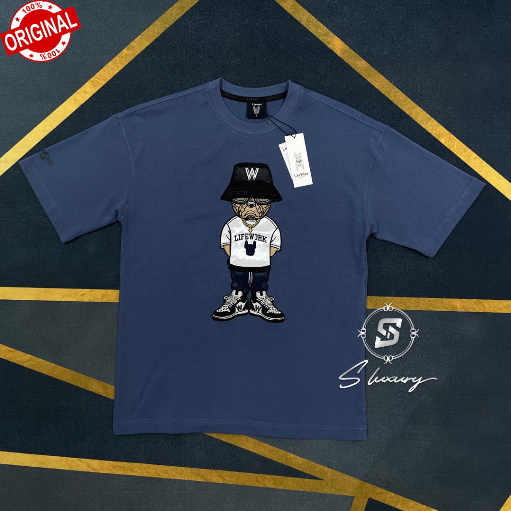 LIFEWORK EMBROIDERED SWAG DOG TEE (OVERSIZE) Shopee Malaysia