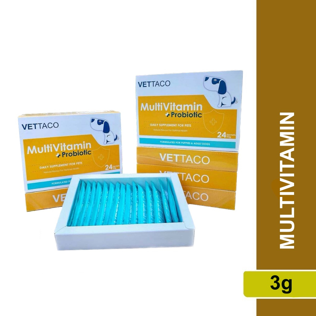 (Single Sachet) Vettaco Multivitamin Probiotics Cat Dog Supplement