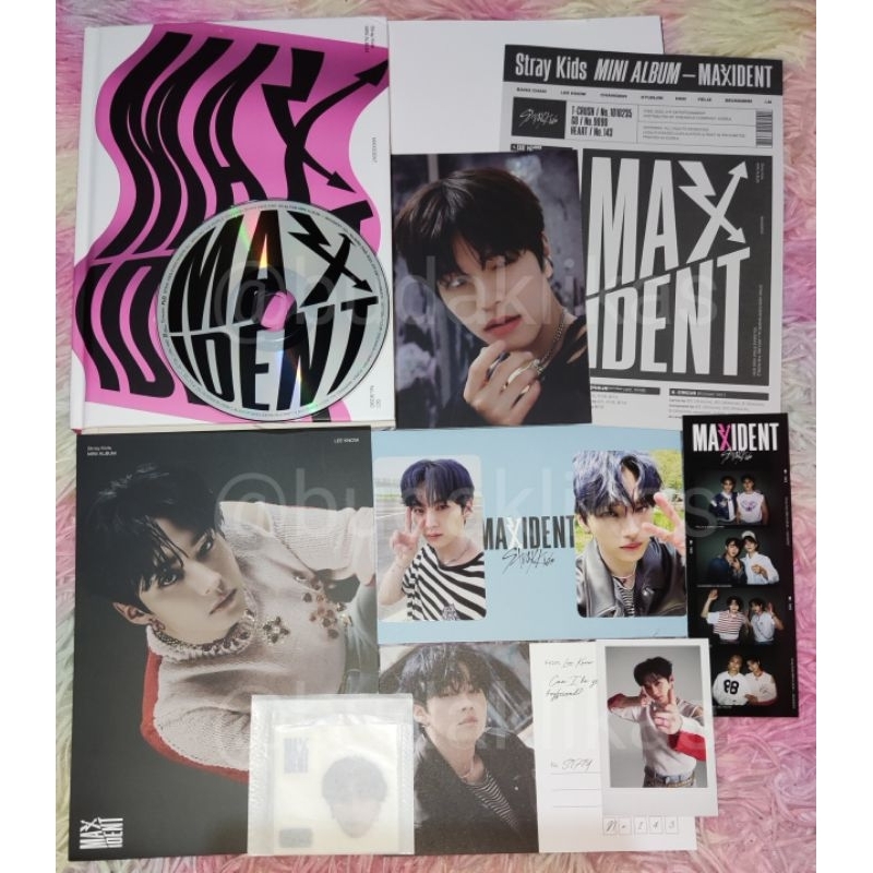 Ready Stock] Stray Kids MAXIDENT Limited Standard Paper Case Album