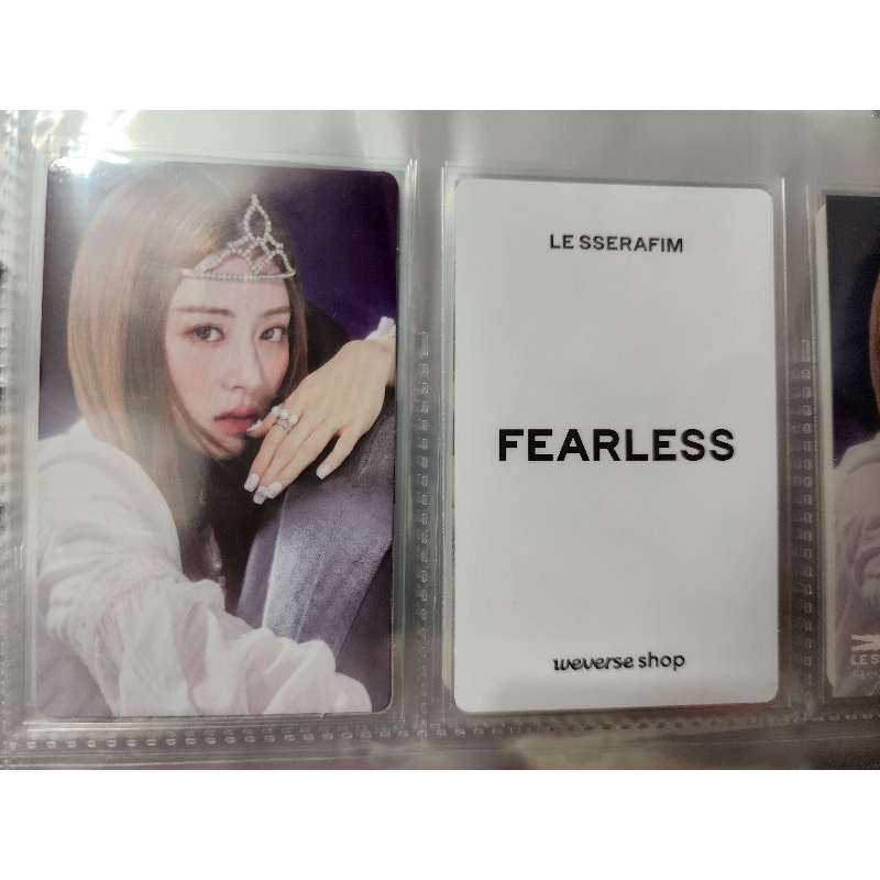 LE SSERAFIM Fearless Japan Photocard POB Lesserafin ssera