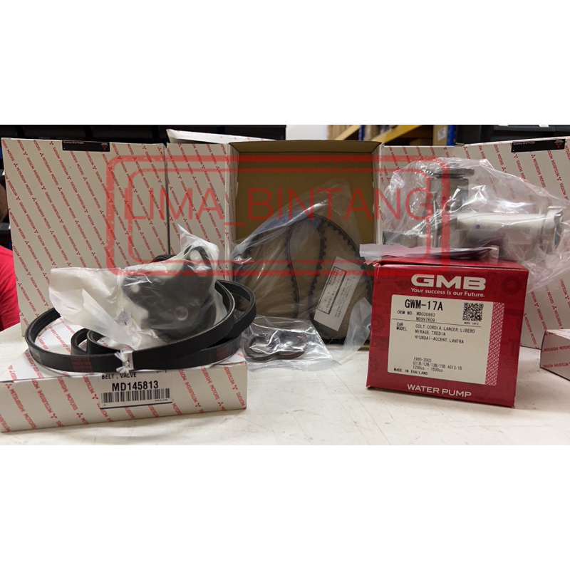 (100.000K) TIMING BELT KIT SET PROTON SAGA 12V, WIRA 1.3,1.5, ISWARA ...