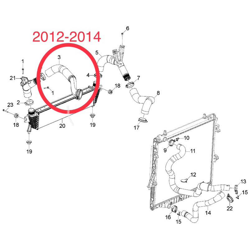 Chevrolet Colorado 20122014 Turbo Intercooler Hose.(G) Shopee Malaysia