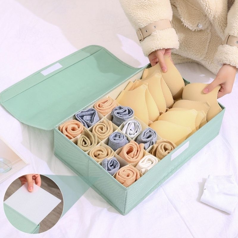 0BBD Underwear Bra Storage Box/Divider Drawer Ties Socks Dustproof ...