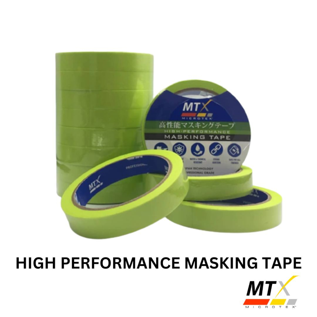 HIGH TEMPERATURE PERFORMANCE AUTO DETAILING MASKING TAPE VARIOUS SIZE GENUINE Product E Shopee