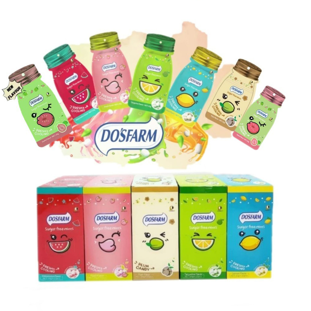Dosfarm Sugar Free Mints Candy 15 Sachets Box | Shopee Malaysia