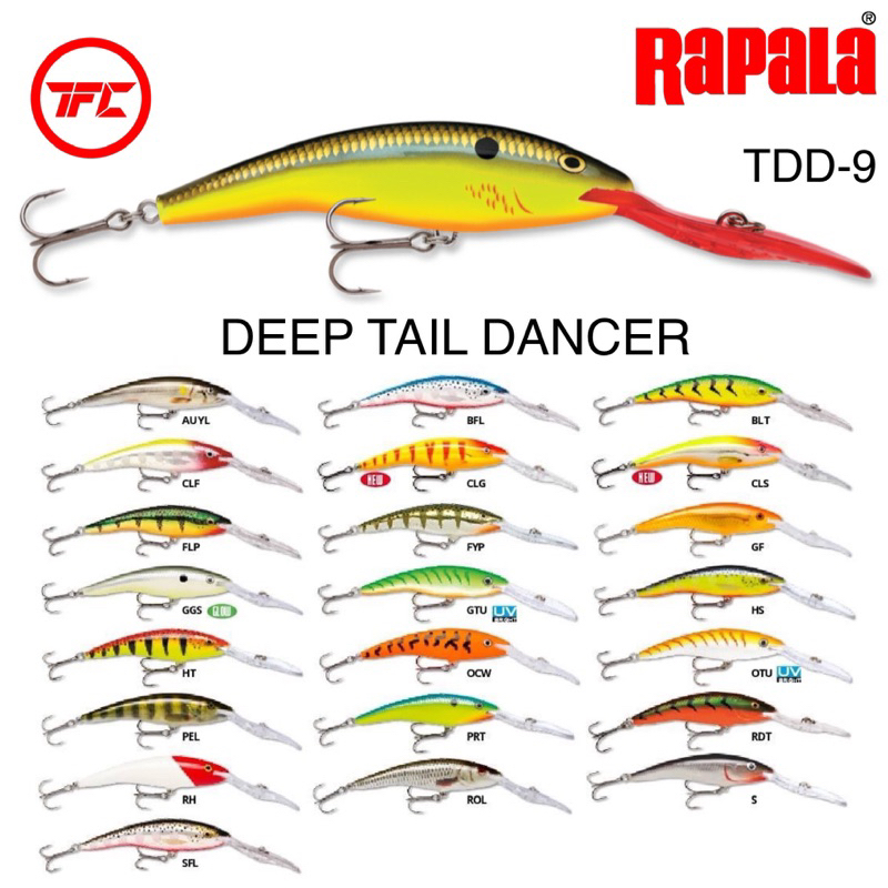 Esca a manovella dipinta personalizzata Rapala Deep Tail Dancer TDD-11