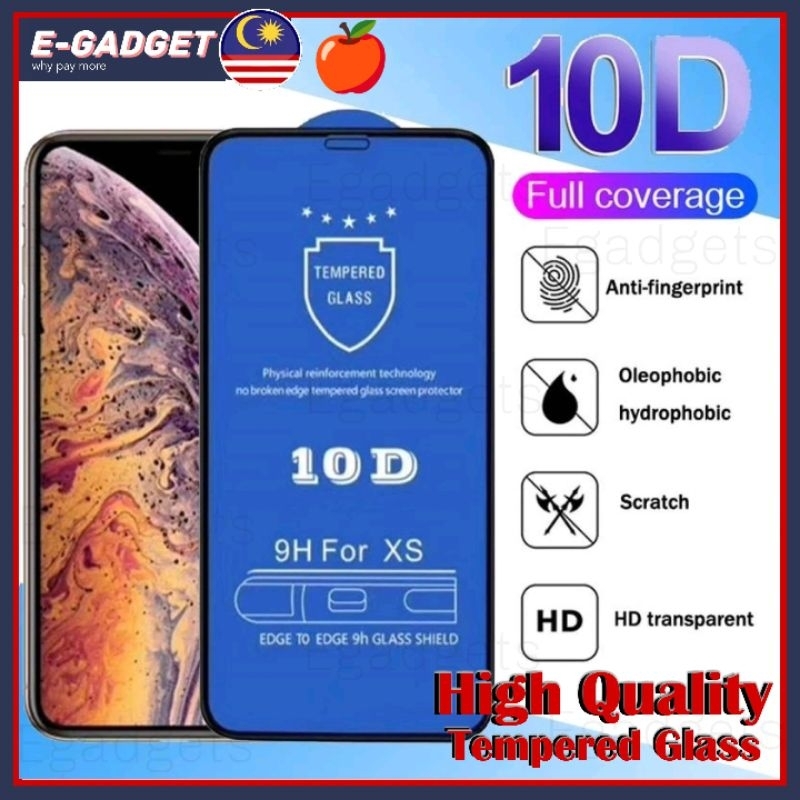 10D TEMPERED GLASS IPH 6 6S 7 8 6SP 6P 7P 8P X XS XR XS MAX 11 11PRO ...