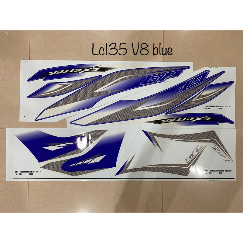 Yamaha lc135 v8 body sticker exciter GP (14) | Shopee Malaysia
