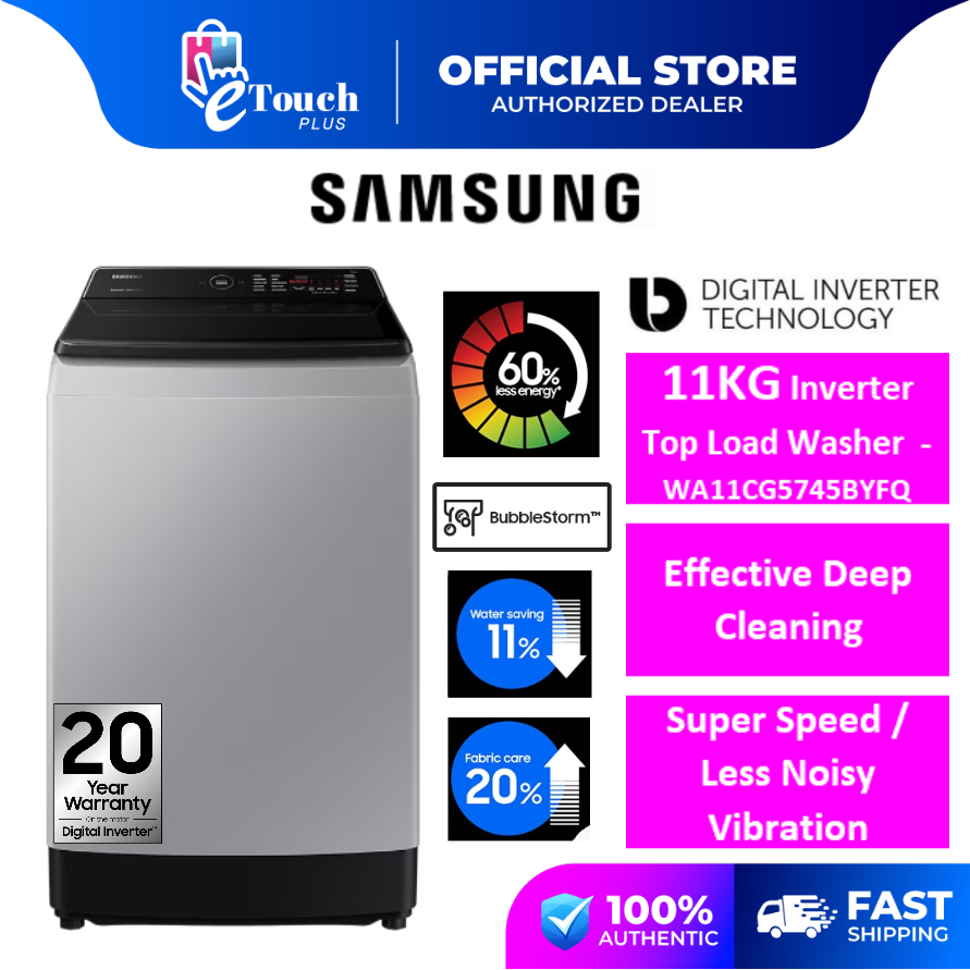 Samsung Inverter Top Load Washer With Wobble Technology - WA10T5260BY ...