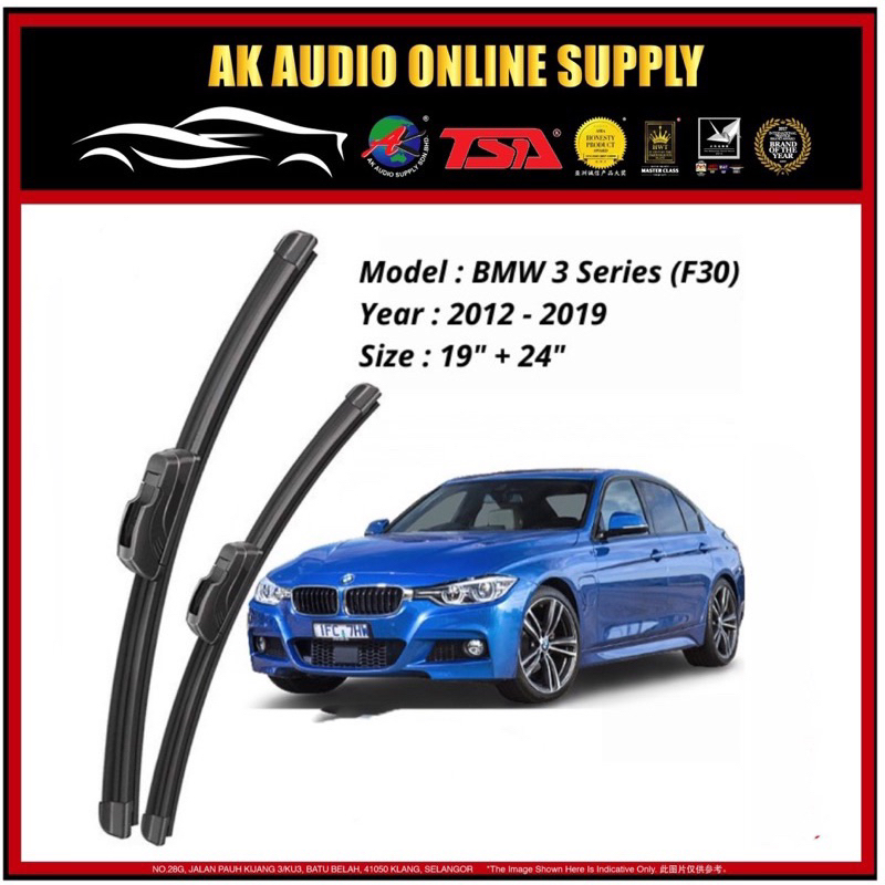[ 1 Pair ] BMW 3 Series F30 2012 2019 OEM Wiper Blade Windscreen 19