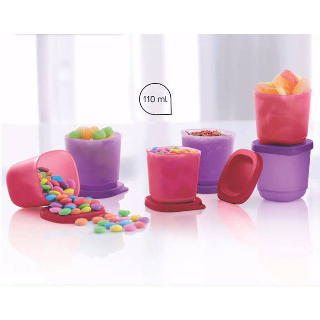 Tupperware Snack Cup/Cubix Bekas Kecil 110ml(1pc/2pcs) | Shopee Malaysia