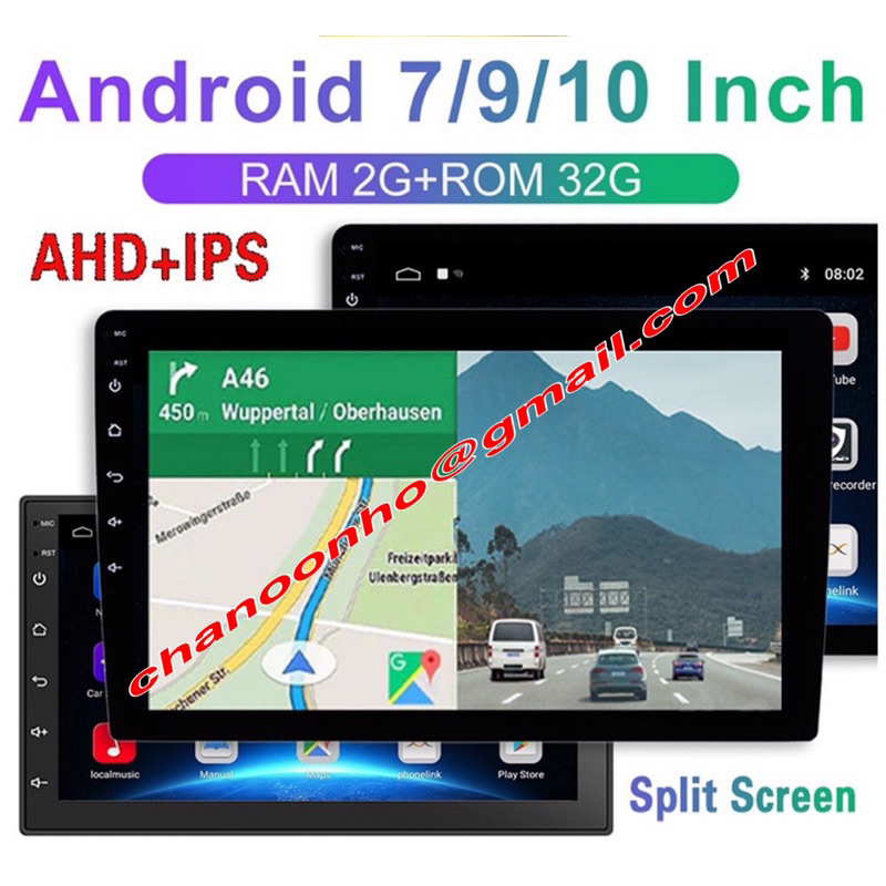 [2G RAM+32G ROM ] 9/10 inch Double Din Android Player Bluetooth Car