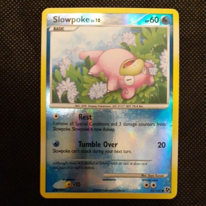 Pokemon Card TCG : Vintage Card: Slowpoke LV.10 82/106 Reverse Holo 100 ...