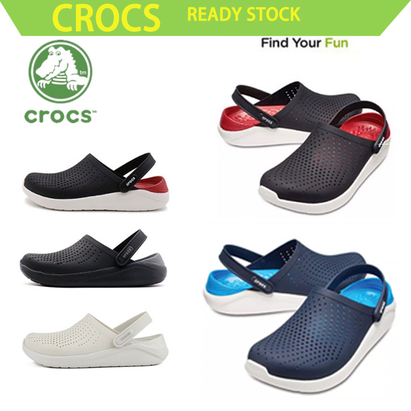 Original Crocs Literide Clog Summer Sandals Beach Shoes Breathable Anti ...