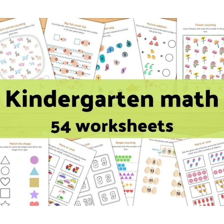 A289 – [PDF] Kindergarten Math (1-20) 54 pages - mathematics preschool ...