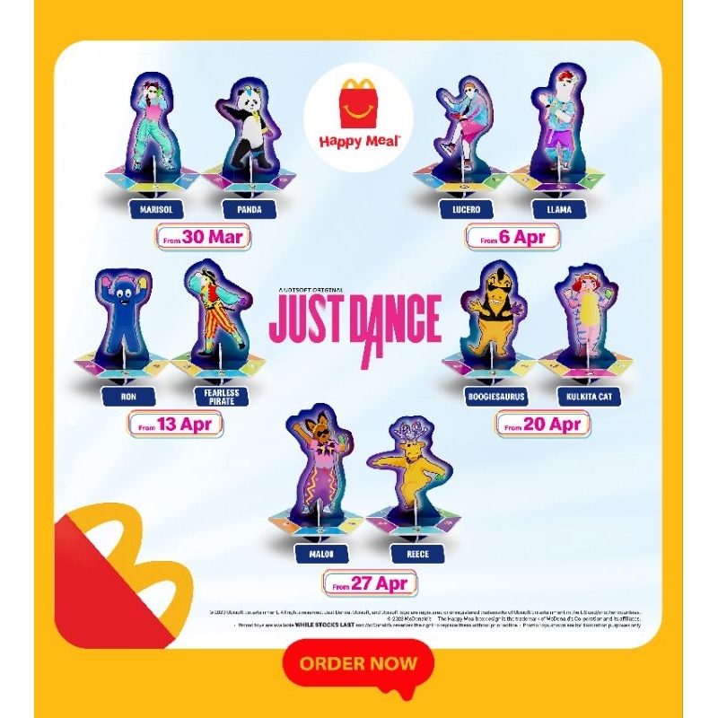 McDonald's Happy Meal Toy Collection April 2023 Just Dance | Shopee ...