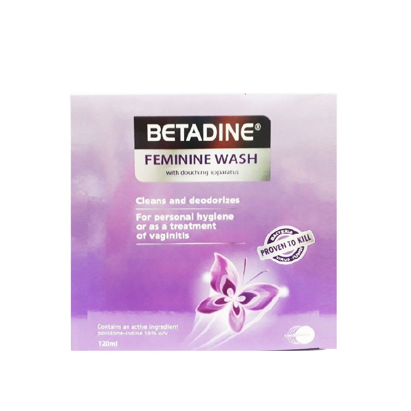 BETADINE FEMININE WASH PVPI 10 (120ML + DOUCHING APPARATUS) Shopee Malaysia