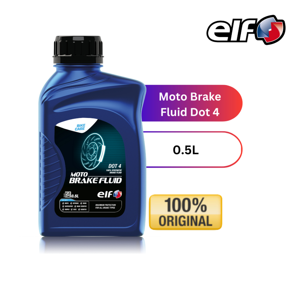 Elf Lubricant Moto Brake Fluid Dot 4 (0.5L) Shopee Malaysia