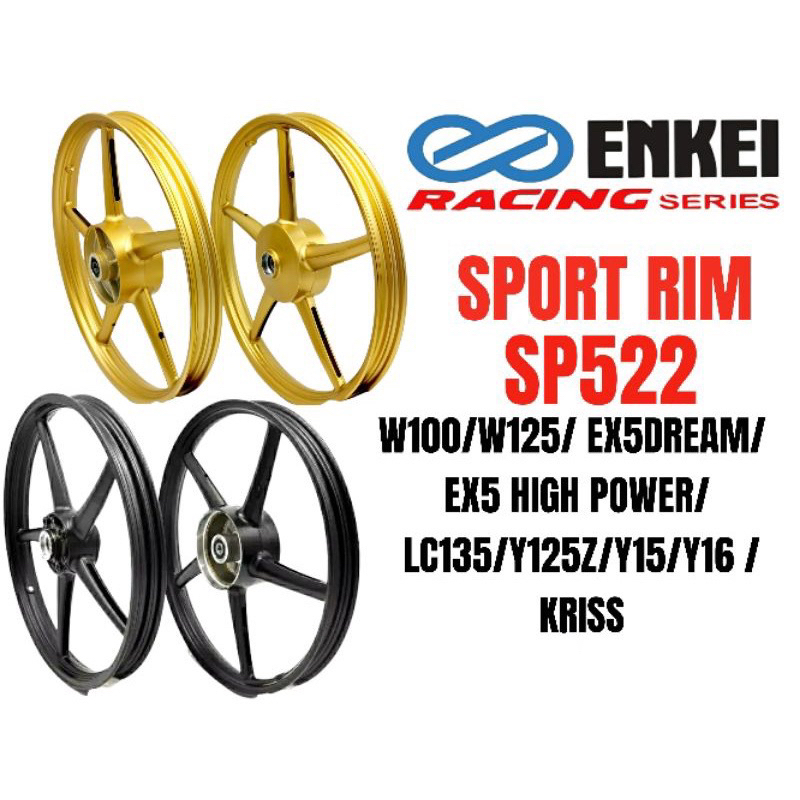 ENKEI SP522 SPORT RIM Y15ZR LC135 Y125ZR Y125 Y15 135LC LC4S LC5S RIM ...