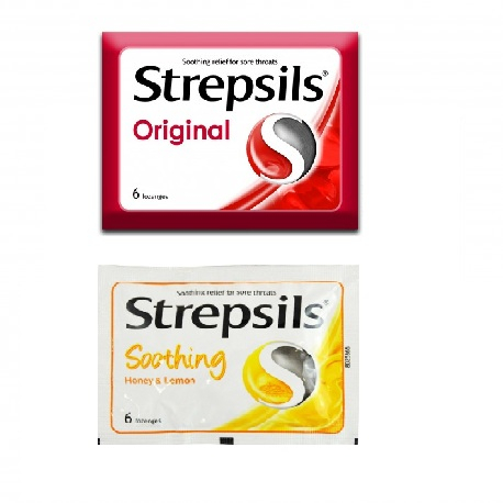 Strepsils Lozenges 6s ( Original   Soothing Honey&lemon ) 