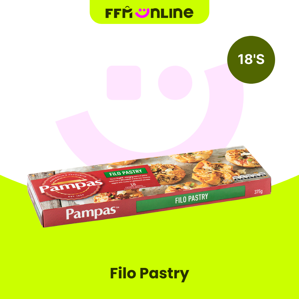 [Klang Valley Only] Pampas Filo Pastry 18's (375g) Shopee Malaysia