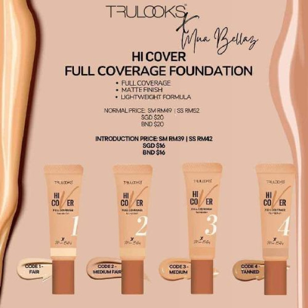 Hi Cover Full Coverage Foundation Mua Bellaz – Trulooks