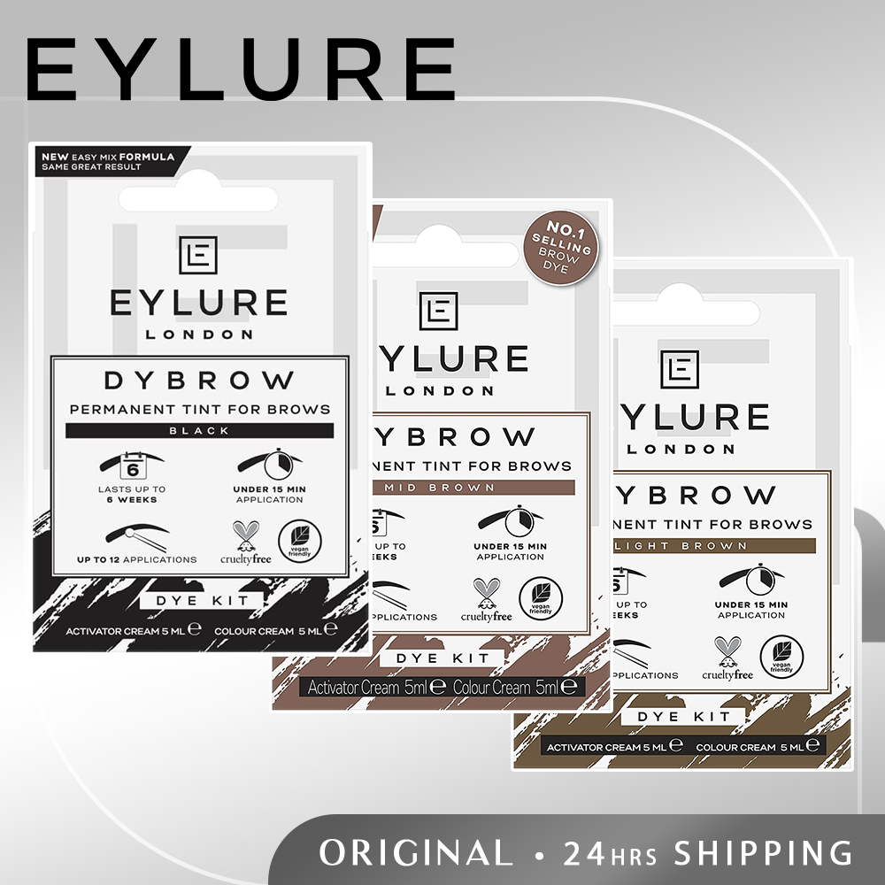 Eylure DYBROW Eyebrow Dye Kit Black / Dark Brown / Mid Brown / Light